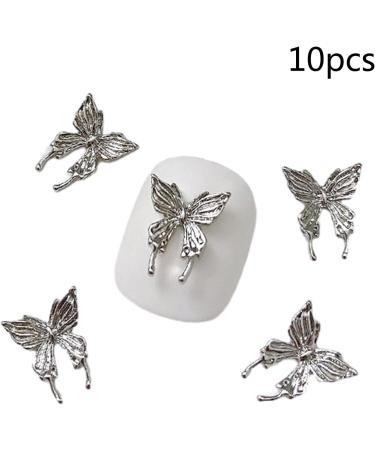 FEIlei 10Pcs 3D Butterfly Nail Charms for Nails Alloy Butterfly Nail Charms Decoration DIY Alloy Nail Butterfly Charms 15# - Buy Online on GoSupps.com