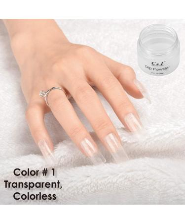 C & I Dip Powder Color No.001 Transparent Colorless Builder Color System - Buy Online on GoSupps.com