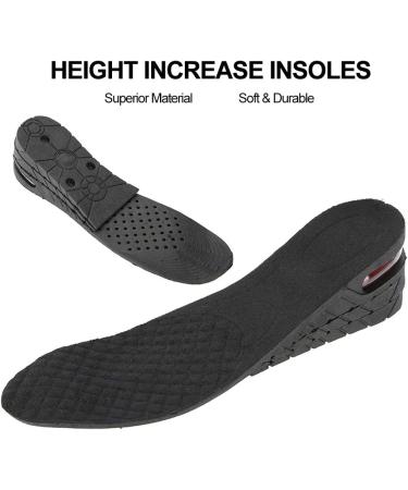 Height Adjustable Increase Insoles | 4-Layer PU Heel Lift for Unisex | Boost Height Comfortably - Buy Online on GoSupps.com