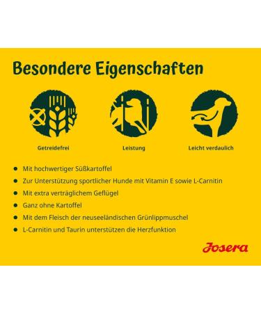 Josera Nature Energetic Dog Food 12.5 kg | Cereal-Free Potato-Free Super Premium Dry Food for Adults | International Shipping Available - Buy Online on GoSupps.com