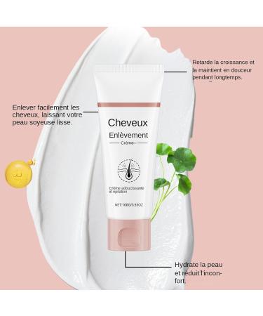 Facial Hair Removal Cream | 120 ml Nourishing Cream with Spatula Depilatory Areas For Women Face Facial Arms Armpits Bikini Legs Area Care - Buy Online on GoSupps.com