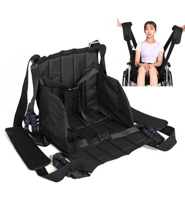 Patient Lift Transferring Belt Patient Lift Stair Slide Sling with 8 Handles and Safety Straps 220 Lb Max Load and Durable Skin Friendly Fabric for Transferring Seniors Handicapped