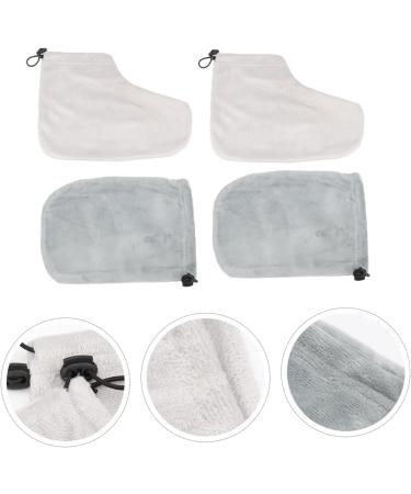 minkissy 2 Pairs Gloves Reusable Paraffin Pedicure Paraffin Glove Paraffin Wax Foot Cover Spa Wax Bath Treatment Liners Cloth Paraffin Bath Mitts Feet Bags Kit Comfortable Insulation Cotton - Buy Online on GoSupps.com