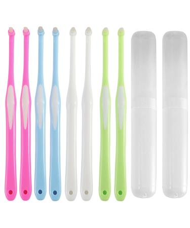 Ankh Interspace toothbrush soft individual dented toothbrush insert jaw -friendly interdental brush brushes for tooth cleaning sensitive gums deep cleaning (4 random