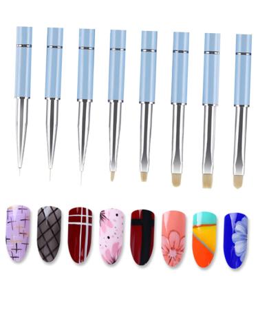 FRCOLOR Nail Art Pen Tool Nail Art Brush Nail Art Liner Flowers Drawing Nail Pen Brush Size 1 As Shown