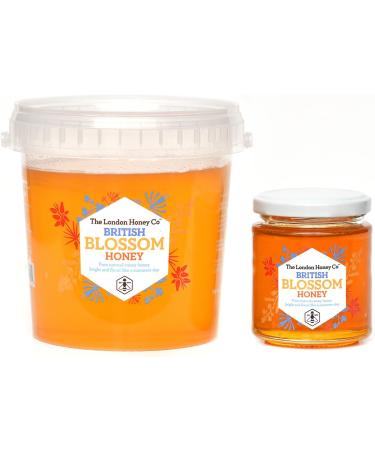 London Honey Company British Blossom Honey Jar 227g - 100% Pure Raw Honey - Sustainably Produced - Buy Online on GoSupps.com