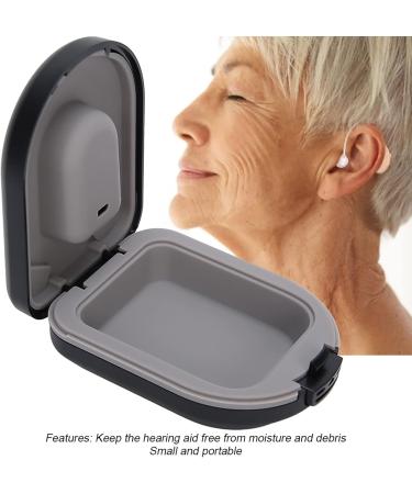 Hearing Aid Storage Case Hearing Aid Carrying Case Waterproof Drop Resistance Hearing Aid Storage Store Hearing Aids for Storing your Hearing Aid(Black) - Buy Online on GoSupps.com