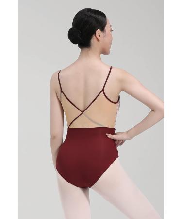 Dance Elite Charmaine Camisole Leotard for Women - Wine | Ballet & Dance Adult M - Buy Online on GoSupps.com