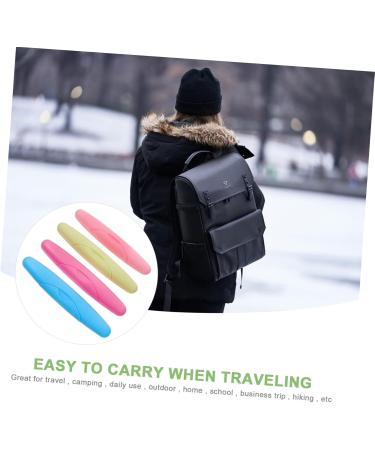 Plafope Portable Toothbrush Holder - 4 Pack Travel Case for Toothbrush Protection & Storage Accessories - Buy Online on GoSupps.com
