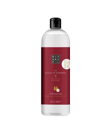 Rituals Hand soap refill pack of The Ritual of Ayurveda 600 ml - with Indian rose & sweet almond oil - calming & nourishing properties Rose 600 ml (1 Pack)