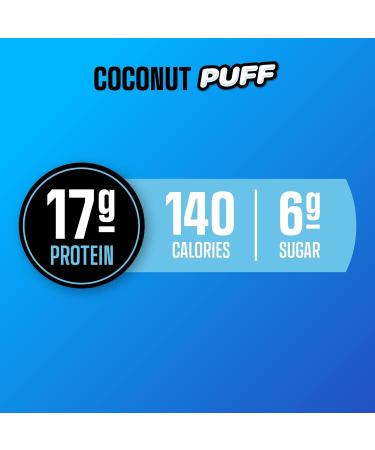 Built Bar 12 Pack: High Protein Energy Bars - Low Carb, Calorie, Sugar - Real Chocolate Coated - Delicious Gluten Free Snack (Coconut Puff) - Buy Online on GoSupps.com