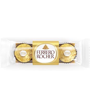 FERRERO ROCHER Fine Hazelnut Milk Chocolate 3 Individually Wrapped Chocolates 12 packs 450g Hazelnut 1 Count (Pack of 12) - Buy Online on GoSupps.com