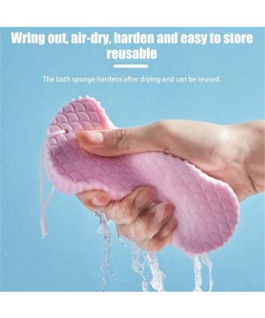 Fitmedify Skin Sponge 2023 - Double Sided Exfoliating Bath Sponge Set (4pcs) - Buy Online on GoSupps.com