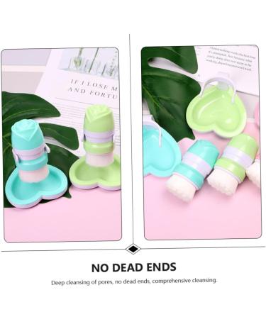 1pc Face Brush for Deep Cleansing - Manual Facial Massage & Scrub Brush with Loofah Rack - Perfect for All Skin Types - Buy Online on GoSupps.com