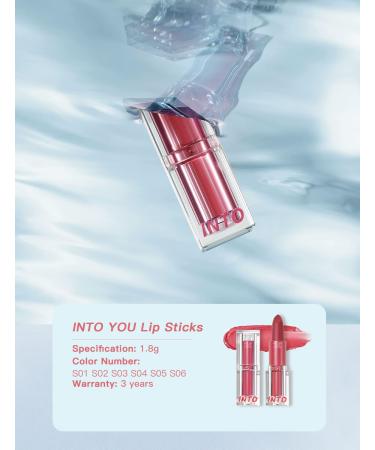INTO YOU Matte Lipstick - Ultra Highly Pigmented Nude Lip Stick | Smooth Lightweight Cream Finish for Women (S01 - Buy Online on GoSupps.com