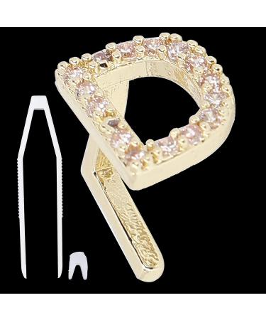 English Letter D Teeth Brace Hip Hop Decoration Jewelry with Tweezers and Solid Wax for Halloween Parties Brass Material (Gold) - Buy Online on GoSupps.com
