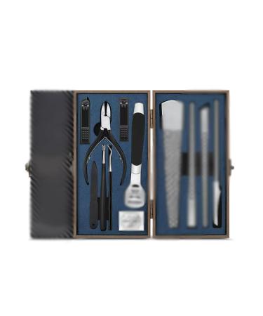 Nail Scissors Nail Clippers for Men and Women with Anti Slip Handle Toe Nail Clippers for Travel or Home Perfect with Nail File Toenail Clippers Blue