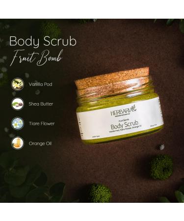 Body Scrub - FRUIT BOMB (200g) | Exfoliating Sugar Scrub | 100% Vegan Cruelty Free Natural Ingredients | International Shipping Available - Buy Online on GoSupps.com