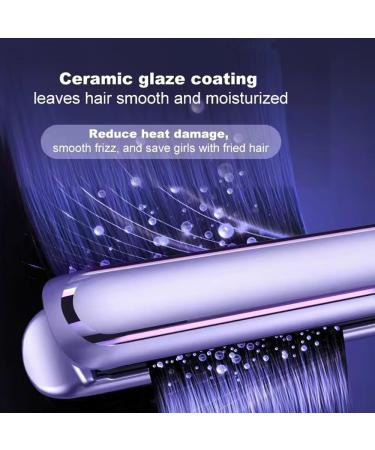 Professional Salon Hair Straightener Flat Iron for Thick Curly Hair - Anti-Scald & Affordable - Perfect Gifts for Women & Friends (Purple - Buy Online on GoSupps.com