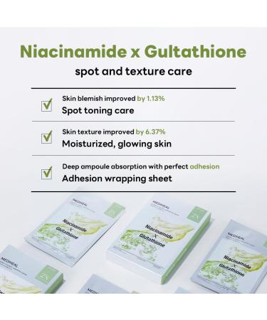 Mediheal Derma Synergy Wrapping Mask for Blemish Care - 10 Packs | Niacinamide & Glutathione for Skin Brightening & Improved Blemishes - Buy Online on GoSupps.com