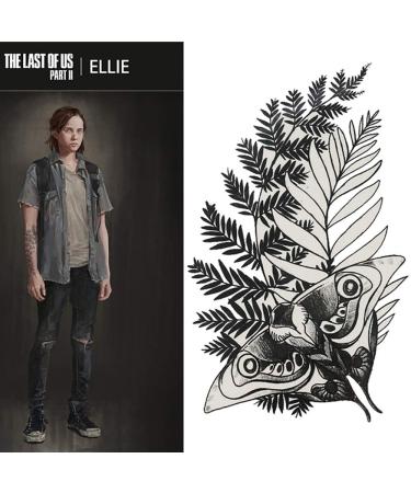 Last of Us Ellie Tattoo Sticker: Temporary Body Art for Cosplay & Fashion - Buy Online on GoSupps.com
