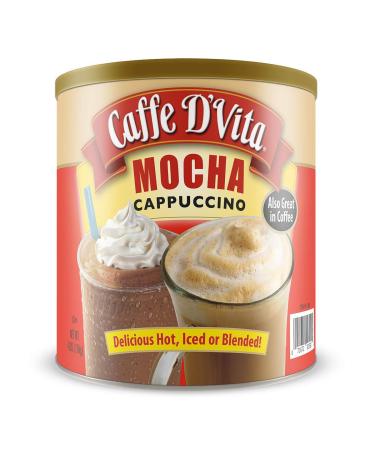 Caffe DVita Mocha Cappuccino 4 lb can (64 oz) Mocha 64 Ounce (Pack of 1)
