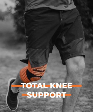 Compression Knee Support Brace for Men and Women - Arthritis Pain Relief and Rehabilitation - XXL - Buy Online on GoSupps.com