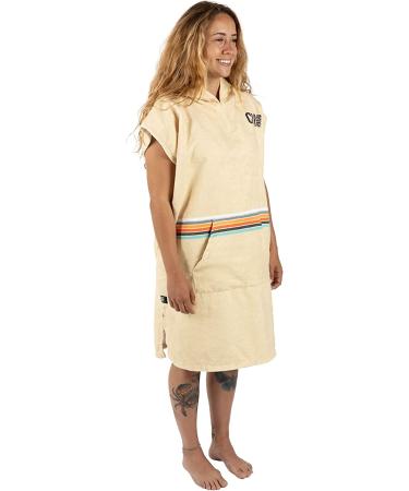 COR Surf Poncho Changing Towel Robe | Microfiber Wetsuit Poncho Towel for Surfing | Quick Dry & Thick Beach Pool Swim Robe (Medium - Retro Sand) - Buy Online on GoSupps.com
