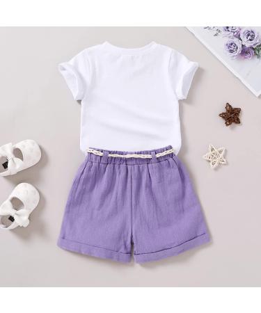 YOUNGER TREE Toddler Girls Watermelon T-shirt + Linen Shorts Set - Mermaid Theme | 4 Years - Buy Online on GoSupps.com