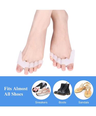 Angel Wings Silicone Toe Separators - 2 Pairs for Toe Straightening, Hammer Toe Relief, Bunion Pain - Men and Women - Buy Online on GoSupps.com