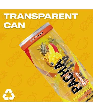 PACHA Zero Pineapple-Mango 24x Sparkling Flavored Water Sugar Free 250ml (Pack of 24) - Buy Online on GoSupps.com