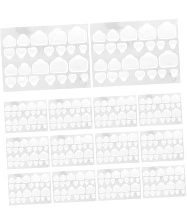 20 Sheets Nail Adhesive Nail Tips False Toenails for Big Toe Paper Tape for Nails Waterproof Labels Press on Nails Long Nail Glue Gummed Paper Rubber Nails Stickers