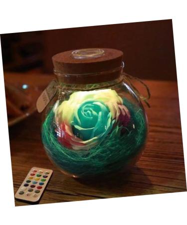 UTHCLO Glass Wish Bottle Decor Memorial The Led Light Wish Bottle Eternal Wish Bottle Rose Handmade Soap - Buy Online on GoSupps.com
