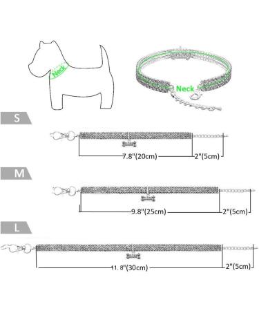 RayMinsino Pet Zircon Flower Diamond Necklace Adjustable Dress Up Collar Cat and Dog Jewelry Necklace Suitable for Small and Medium Cats and Dogs Small Silver - Buy Online on GoSupps.com