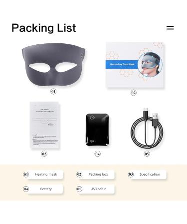 Ontomyo Heated Sinus Relief Mask Infrared Heat Free Temperature Control 3D Design for Eye Fatigue Relief Breathable Viewing Window - Buy Online on GoSupps.com