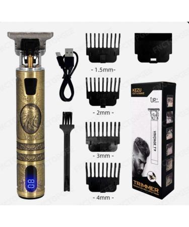 Vintage Style T9 Beard Trimmer - Antique Design 4-Piece Grooming Kit for Perfect Beard Care - Buy Online on GoSupps.com