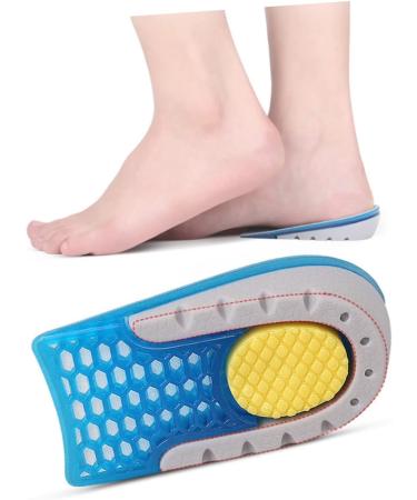 FRCOLOR Height Increasing Insoles - Women's Elevator Heel Sneakers | Invisible Blue Velvet Boost | 12.7x6.3x3.5CM - Buy Online on GoSupps.com