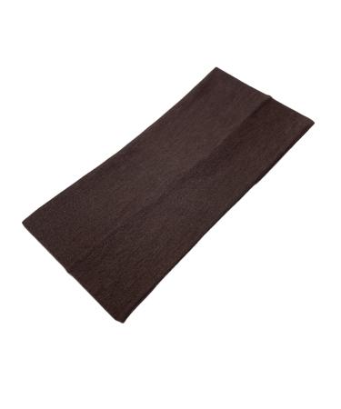 WESTEND CHOICE Extra Wide Headbands 11cm Plain Stretchy Kylie Head Band Unisex Bandeau Headbands for Women & Men Soft Hairbands Yoga Bandana Headband (Dark brown) - Buy Online on GoSupps.com