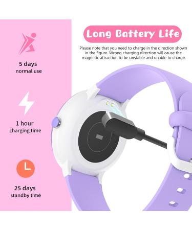 Digehot Children's Smartwatch - IP68 Waterproof Fitness Tracker with 19 Sports Modes Heart Rate Monitor & Pedometer | Perfect Gifts for Kids & Teens (Purple) - Buy Online on GoSupps.com