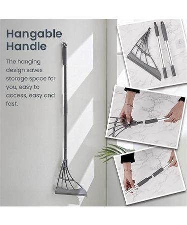 Multifunction Magic Broom 2-in-1 Sweeper Easily Dry The Floor Surface and Remove Dirt and Hair Adjustable Professional Squeegee for Tile Shower Floor (Gray) - Buy Online on GoSupps.com