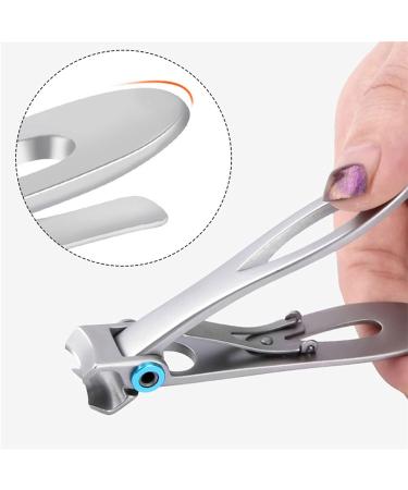 SVAASA Nail Clippers Nail Clippers Stainless Steel Wide Jaw Opening Manicure Fingernail Cutter Thick Hard Ingrown Toenail Scissors Tools - Buy Online on GoSupps.com