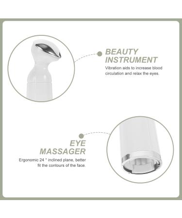 SHERCHPRY Appareil de Massage Oculaire lectrique Anti- ge Oculaire Compact en Argent Stimulation par pour Soin des Yeux Circulation Sanguine Am lior e Usage Visage et Contour des Yeux - Buy Online on GoSupps.com