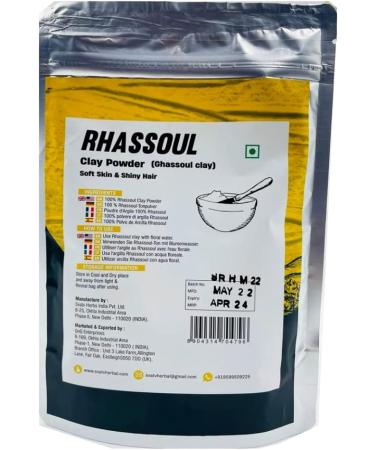 SVATV Rhassoul Clay Powder 8oz - Deep Cleansing Face & Hair Mask | Even Skin Tone & Exfoliation | Natural Ghassoul Clay for Younger Looking Skin - Buy Online on GoSupps.com