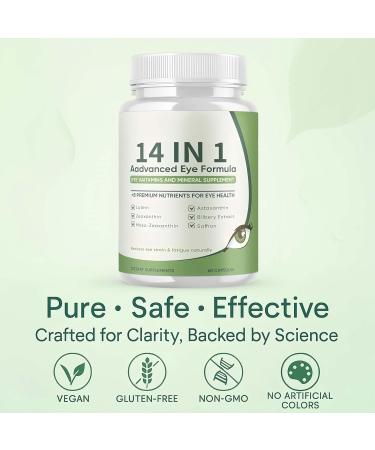 14 in 1 Advanced Eye Formula new 60 oz 2Pcs - Buy Online on GoSupps.com
