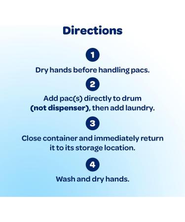 60-Count All Mighty Pacs Free Clear Laundry Detergent for Sensitive Skin - Buy Online on GoSupps.com