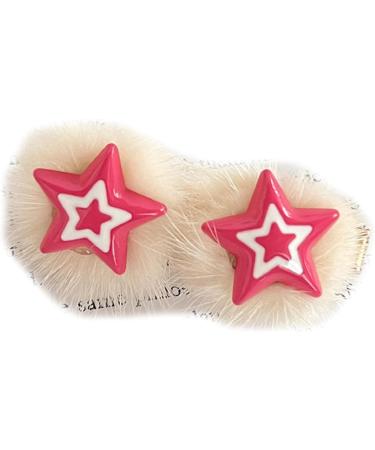 Braids Hair Clip For Hot Girls Plush Star Hair Barrettes Plush Ponytail Bangs Hair Barrettes For Teens Girls Hair Clip - Buy Online on GoSupps.com