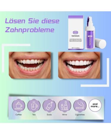 Purple Teeth Whitening Toothpaste | Boost White Teeth & Gum Repair | Effective Whitening Formula - Buy Online on GoSupps.com