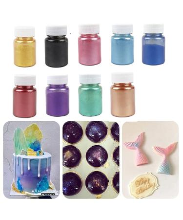 Gold Luster Dust - Cake Fondant & Chocolate Decoration Powder 9PCS Set - Buy Online on GoSupps.com