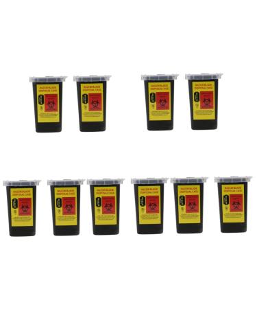 Minkissy 10 STK blade storage box hairdressing box flip-top container for sharp objects Razor storage.