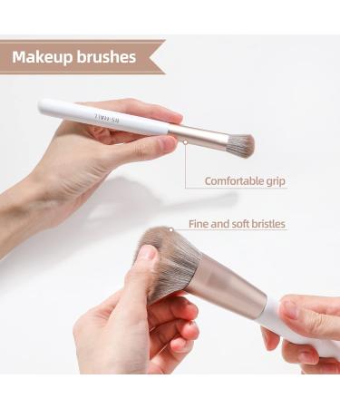 BS-MALL 18 Pcs Premium Synthetic Makeup Brush Set with Brush Holder - White - Buy Online on GoSupps.com
